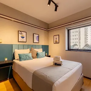 Apartamento Easy Star - Aconchegante Flat Perto Do Shopping Pamplona - Hq03i, São Paulo